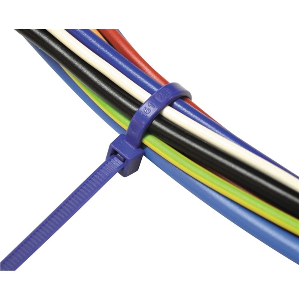 Produktabbildung Nr. 3: Kabelbinder L.280mm B.4,5mm PA blau,RAL 5002 n.UV-beständig 100St./Btl.