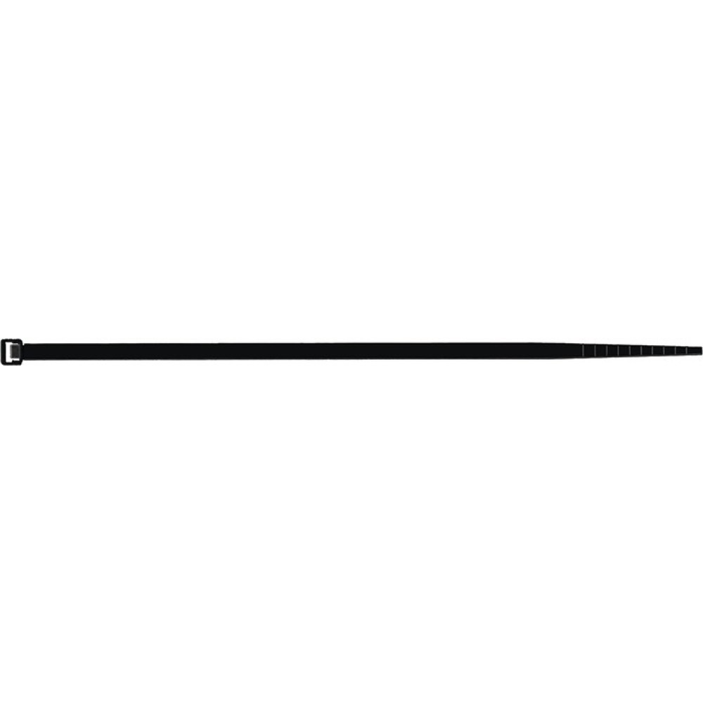 Produktabbildung: Kabelbinder L.100mm B.2,5mm PA schwarz n.UV beständig 100St./Btl.SAPI SELCO