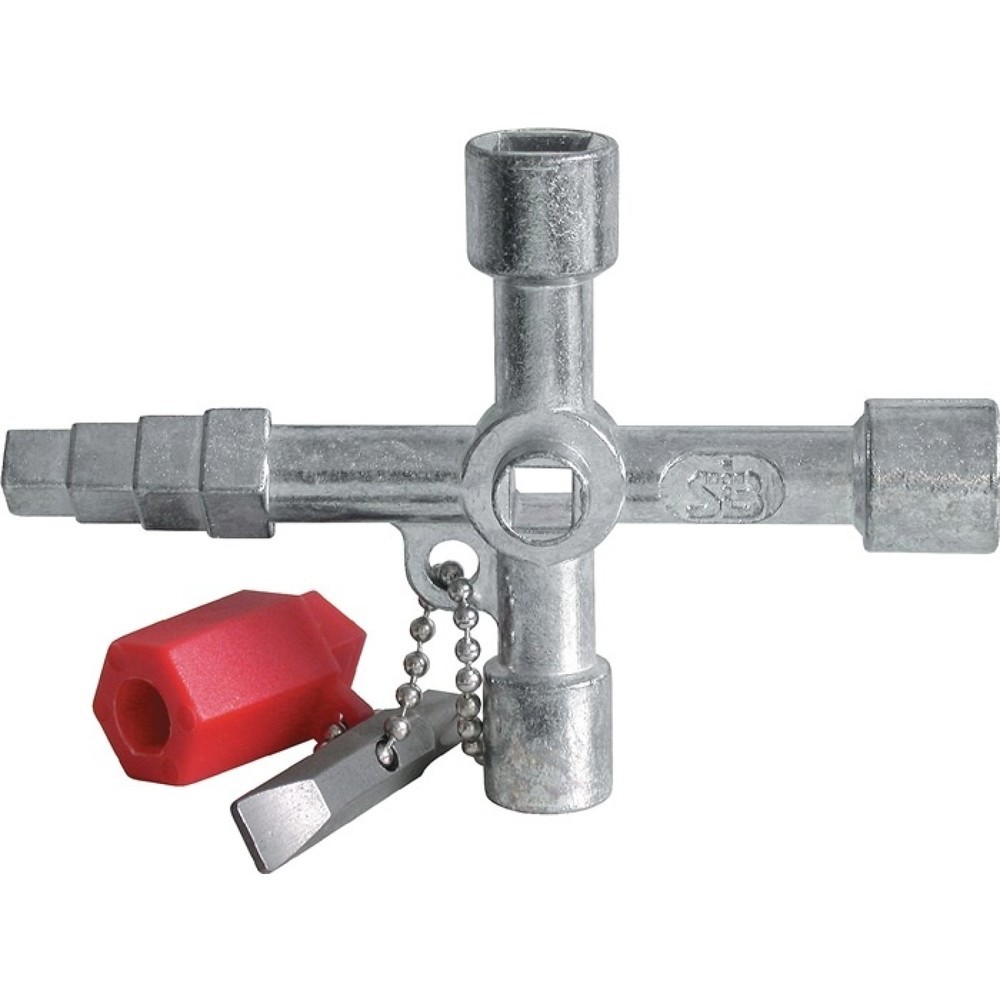 Produktabbildung: Schaltschrankschlüssel 820 M03 6 Funktionen m.Bitadapter
