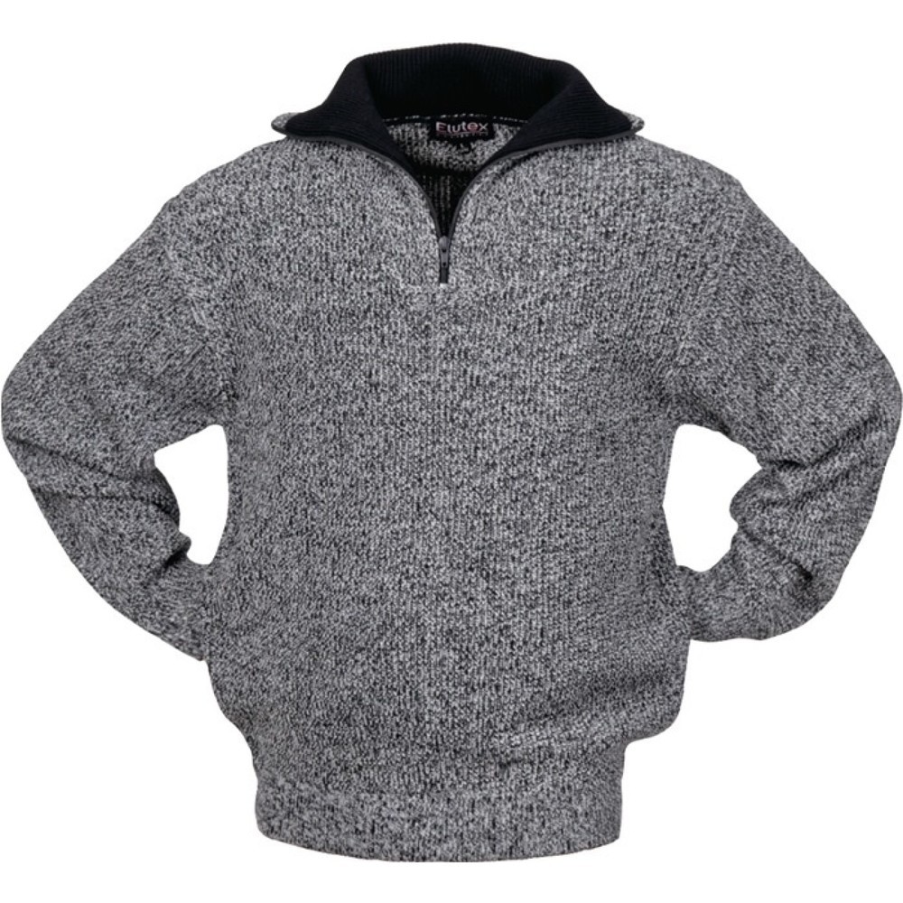 Produktabbildung: SCHEIBLER Pullover Gr.XL schwarz/weiss-meliert