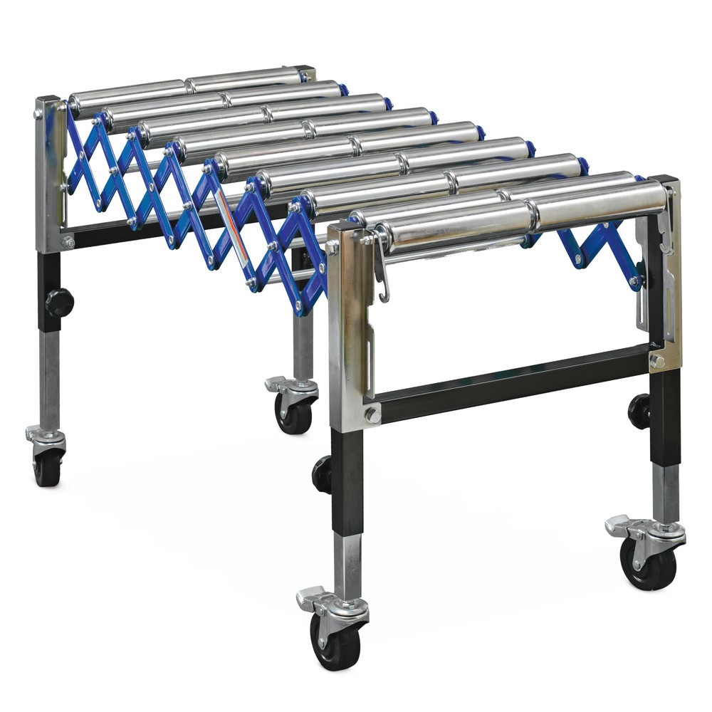 Produktabbildung: Scheren-Rollenbahn Ameise®, Zwillingsrollen, Bahnlänge 540-1.310 mm, Bahnbreite 500 mm, TK 180 kg