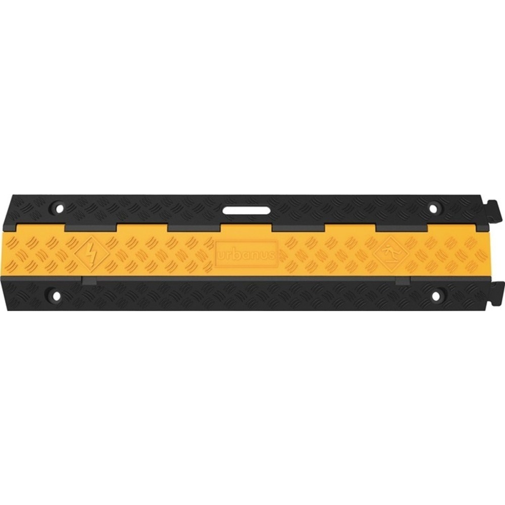 Illustration du produit: Schlauch- und Kabelbrücke, Gummi schwarz/gelb, L980xB240xH45mm, 2 Kanäle