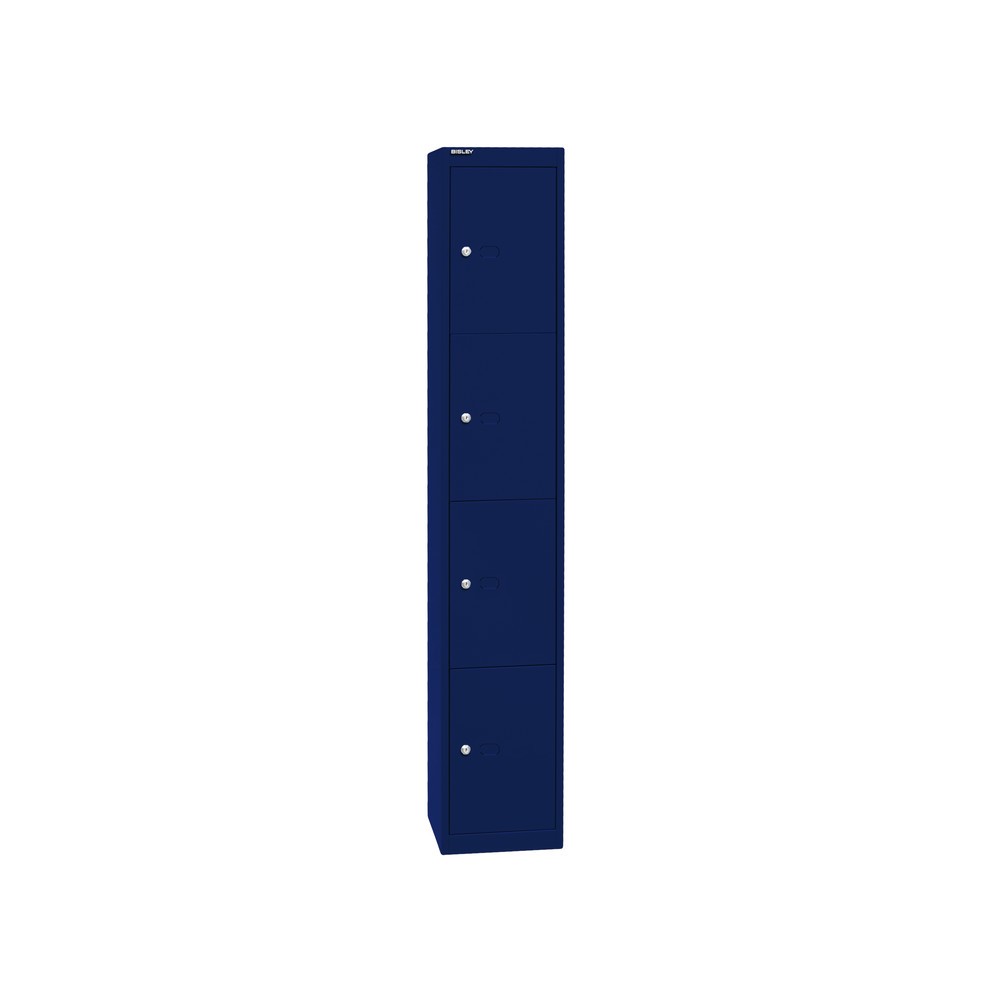 Produktabbildung Nr. 2: BISLEY Schliessfachschrank, 4 Fächer, Tiefe 305 mm, oxfordblau