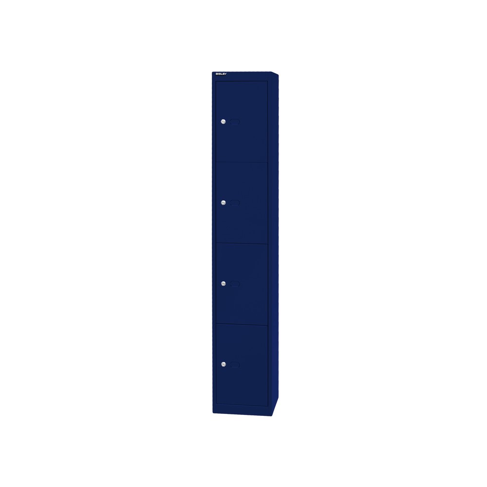 Produktabbildung Nr. 3: BISLEY Schliessfachschrank, 4 Fächer, Tiefe 305 mm, oxfordblau
