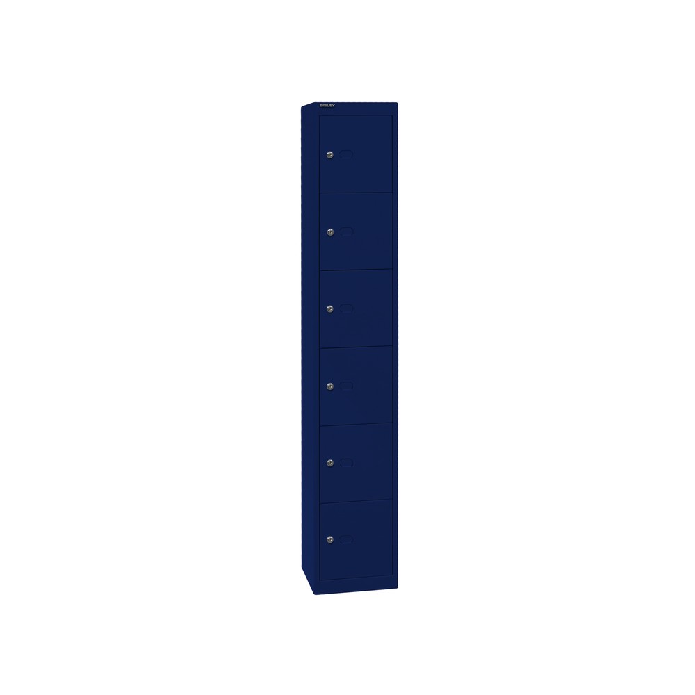 Produktabbildung Nr. 2: BISLEY Schliessfachschrank, 6 Fächer, Tiefe 305 mm, oxfordblau