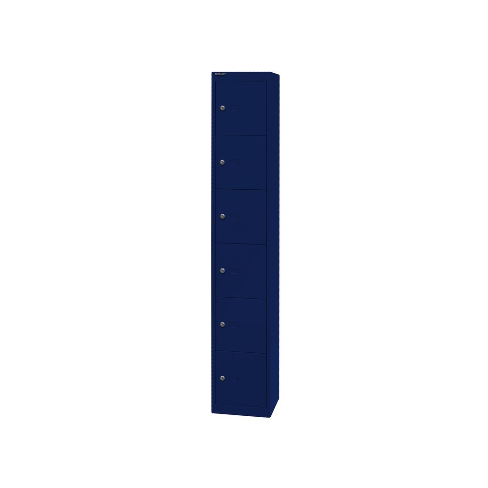 Produktabbildung Nr. 3: BISLEY Schliessfachschrank, 6 Fächer, Tiefe 305 mm, oxfordblau