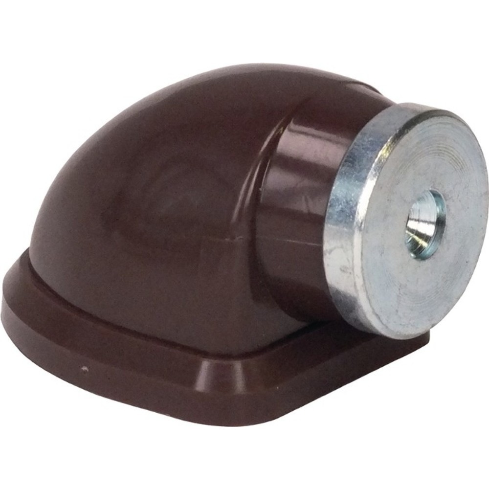 Illustration du produit: SCHNEGEL Magnettürfeststeller 011/572/1, Kunststoff braun, Höhe 38 mm, Dübelmontage