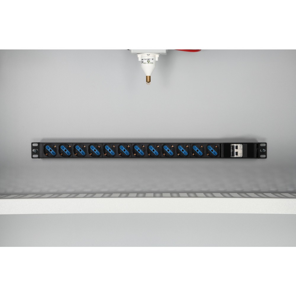 Produktabbildung Nr. 2: Schuko-Steckdosenleiste S12 für Justrite® Lithium-Ionen-Sicherheitsschrank 226-LT