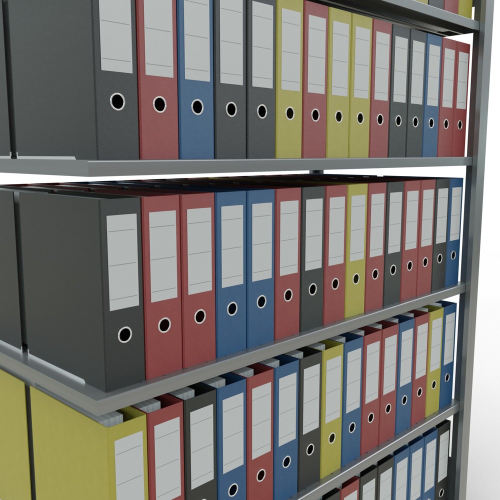 Produktabbildung Nr. 3: SCHULTE Aktenregal AF, doppelseitig, FL 150 kg, HxBxT 2.000 x 1.300 x 600 mm