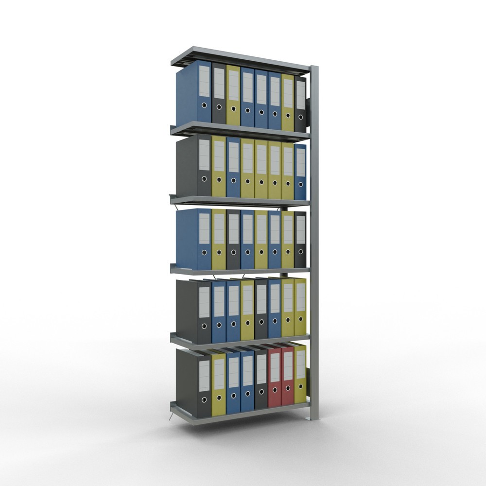 Produktabbildung Nr. 3: SCHULTE Aktenregal AF, einseitig, mit Endanschlägen, FL 85 kg, HxBxT 2.000 x 750 x 300 mm