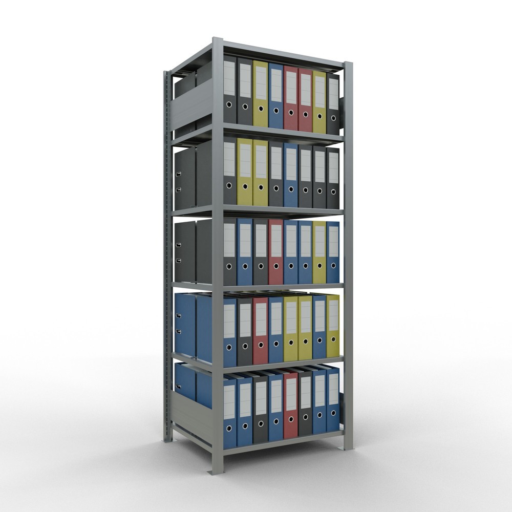 Produktabbildung Nr. 3: SCHULTE Aktenregal GF, doppelseitig, mit Mittelanschlägen, FL 150 kg, HxBxT 2.000 x 750 x 600 mm