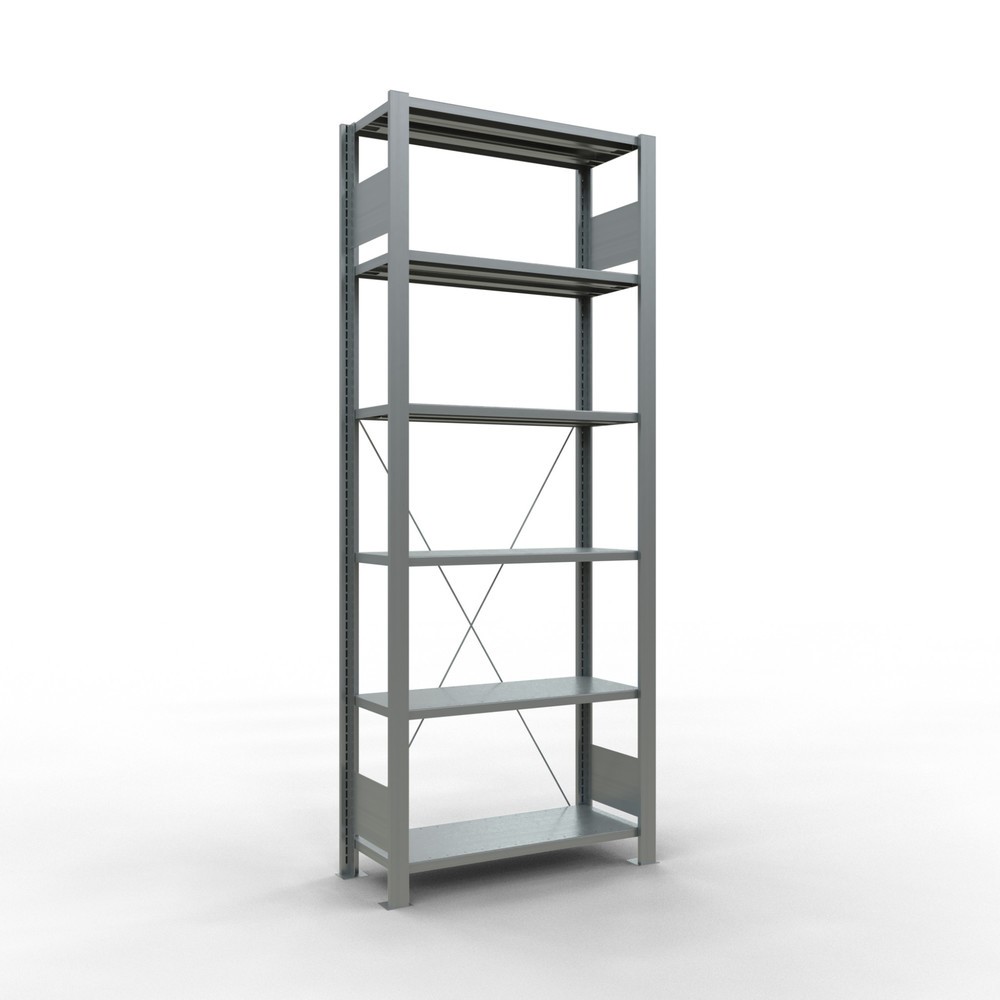 Produktabbildung: SCHULTE Aktenregal GF, einseitig, FL 85 kg, HxBxT 2.000 x 750 x 300 mm