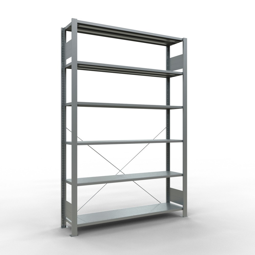 Produktabbildung: SCHULTE Aktenregal GF, einseitig, FL 85 kg, HxBxT 2.000 x 1.300 x 300 mm