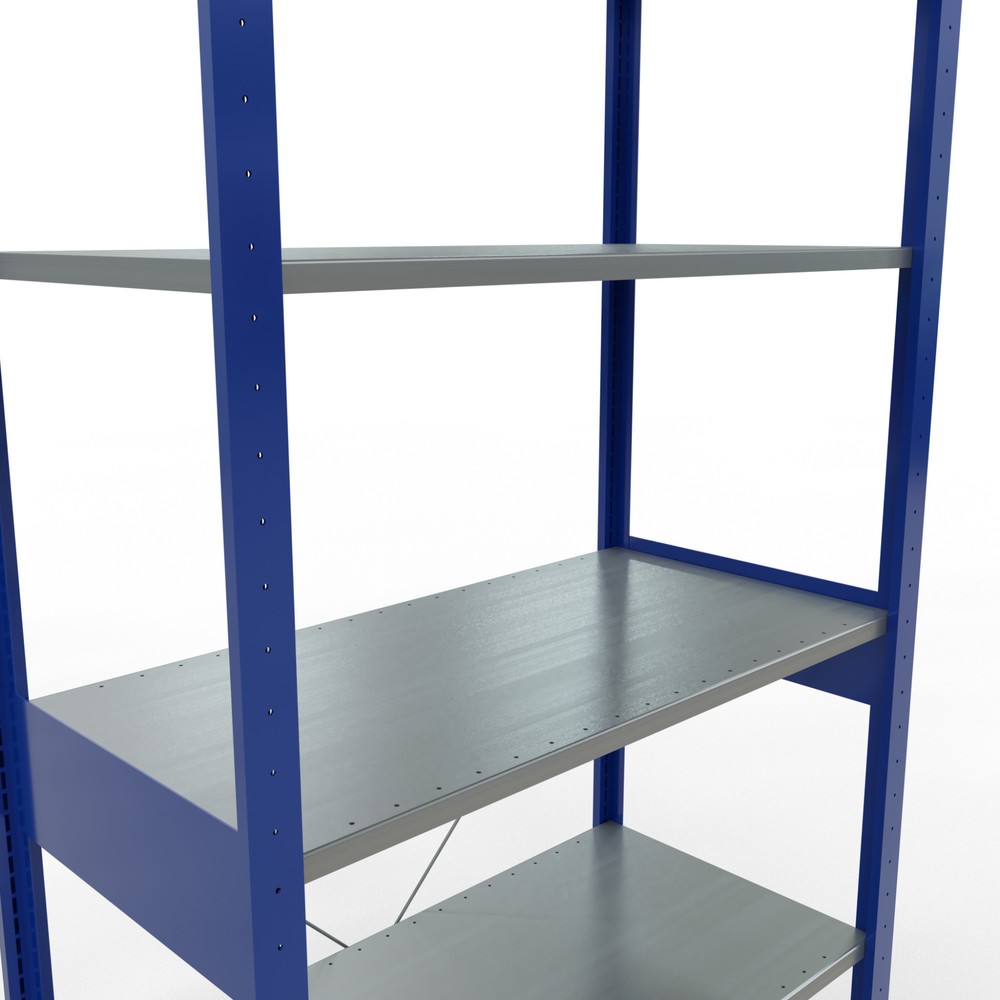 Produktabbildung Nr. 2: SCHULTE Fachbodenregal enzianblau/verzinkt, Fachlast 150 kg, HxBxT 2.500 x 1.060 x 536 mm