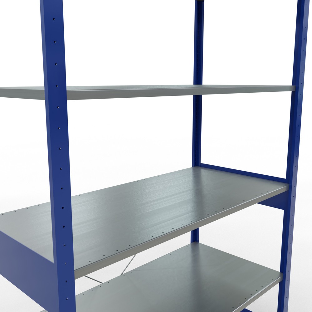 Produktabbildung Nr. 5: SCHULTE Fachbodenregal enzianblau/verzinkt, Fachlast 150 kg, HxBxT 2.500 x 1.360 x 636 mm