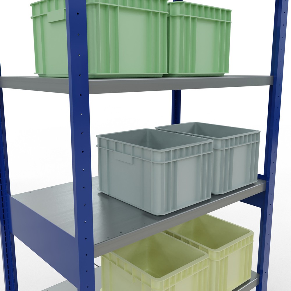 Produktabbildung Nr. 4: SCHULTE Fachbodenregal enzianblau/verzinkt, Fachlast 330 kg, HxBxT 2.500 x 1.060 x 636 mm