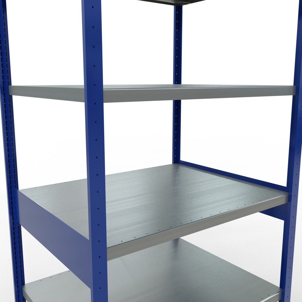 Produktabbildung Nr. 5: SCHULTE Fachbodenregal enzianblau/verzinkt, Fachlast 330 kg, HxBxT 2.500 x 1.060 x 836 mm