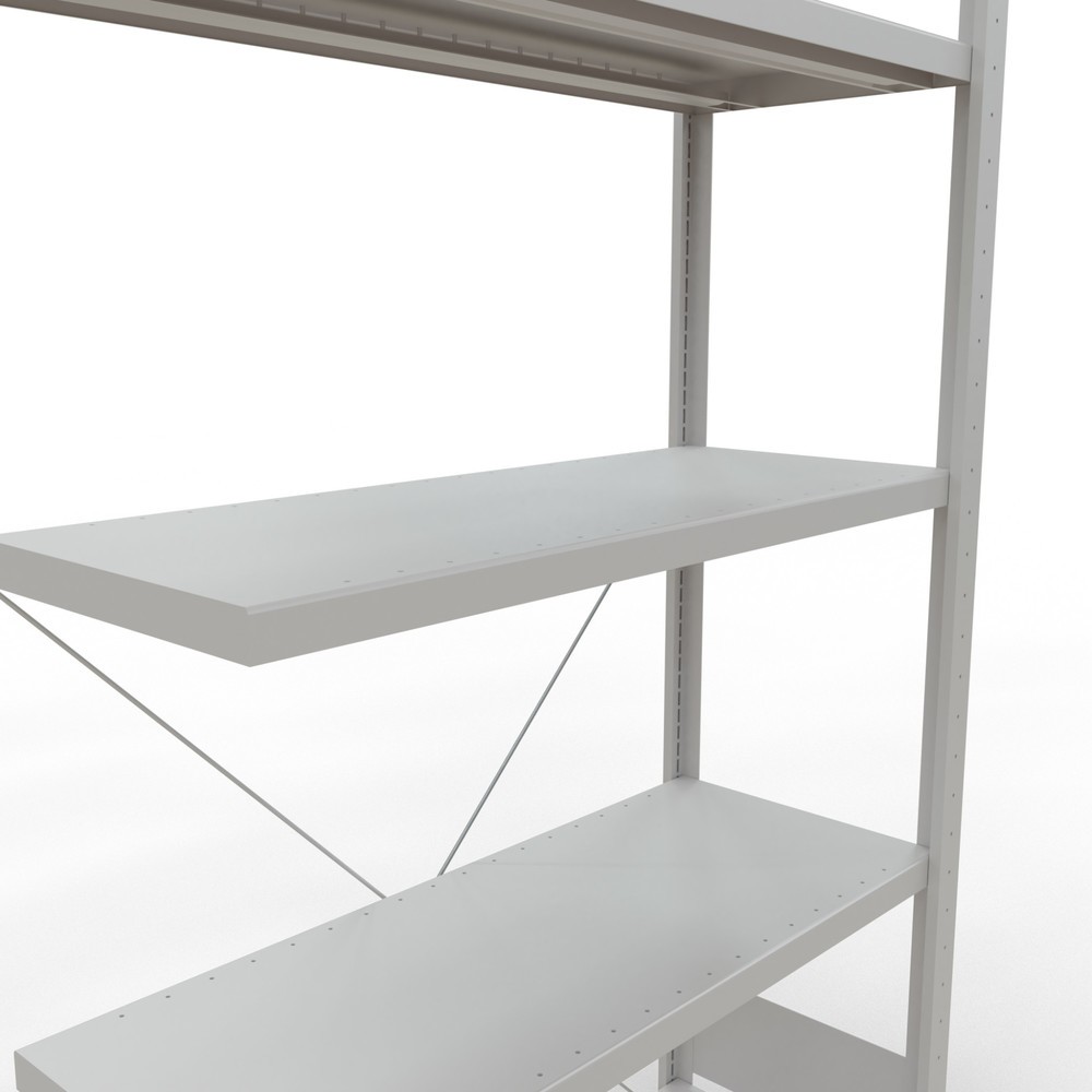 Produktabbildung Nr. 5: SCHULTE Fachbodenregal Steckmontage, AF, FL 330 kg, lichtgrau, HxBxT 2.000 x 1.000 x 400 mm