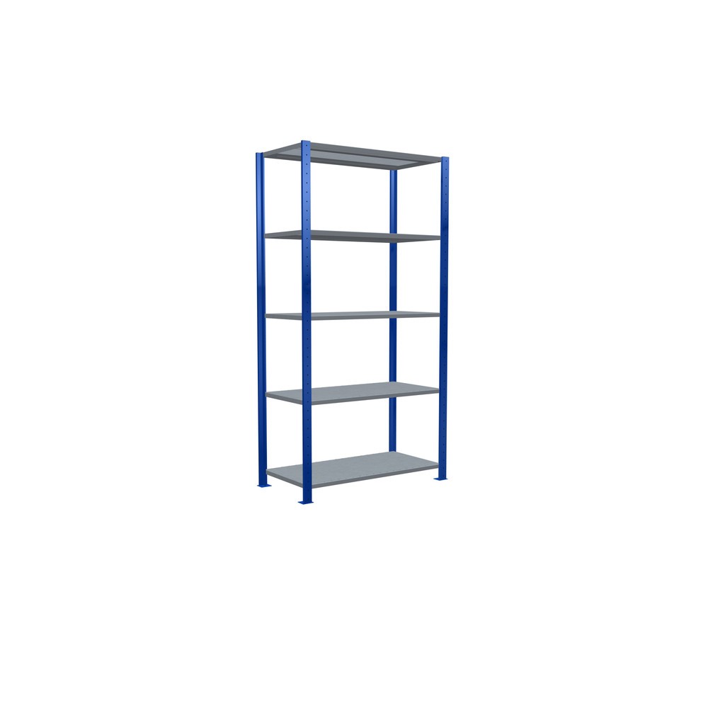 Produktabbildung Nr. 2: SCHULTE Fachbodenregal enzianblau/verzinkt mit 5 Stahlblechböden, Fachlast 330 kg, HxBxT 2.000 x 1.060 x 536 mm
