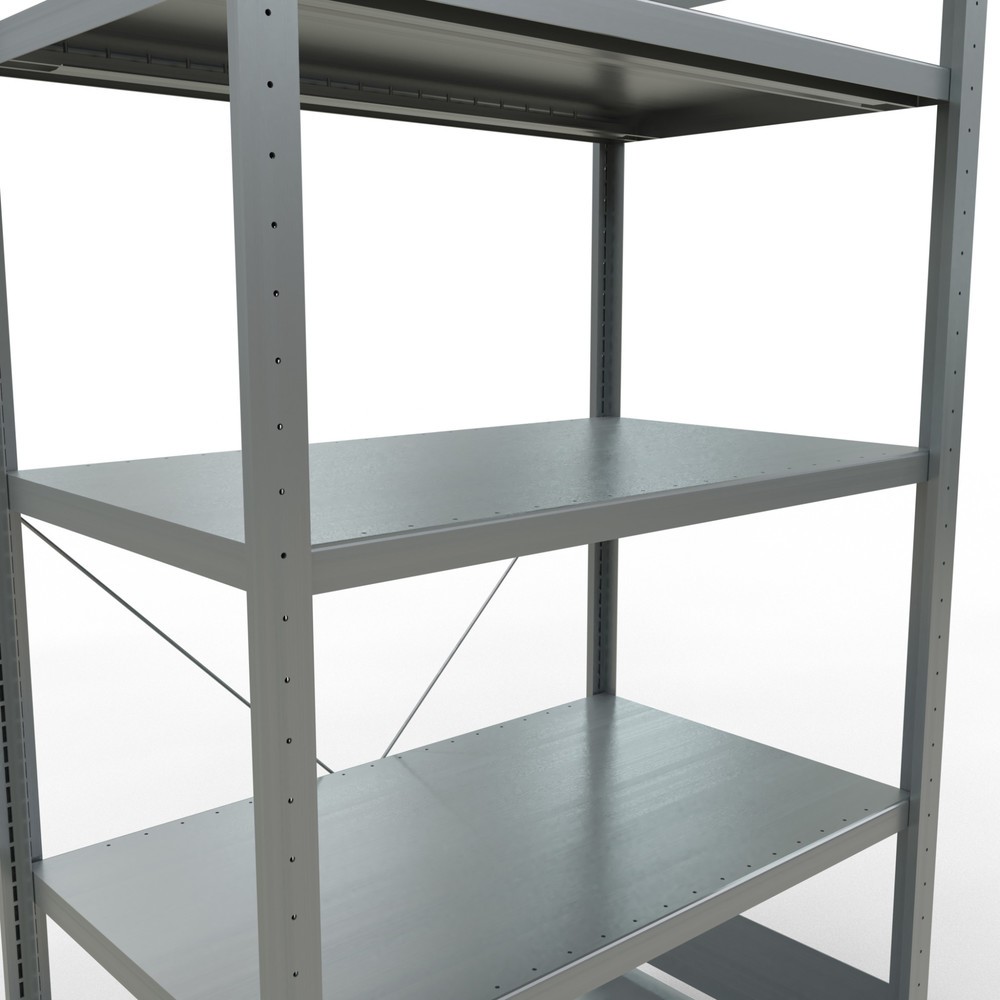 Produktabbildung Nr. 5: SCHULTE Fachbodenregal verzinkt mit 5 Stahlblechböden, Fachlast 330 kg, HxBxT 2.000 x 1.060 x 636 mm