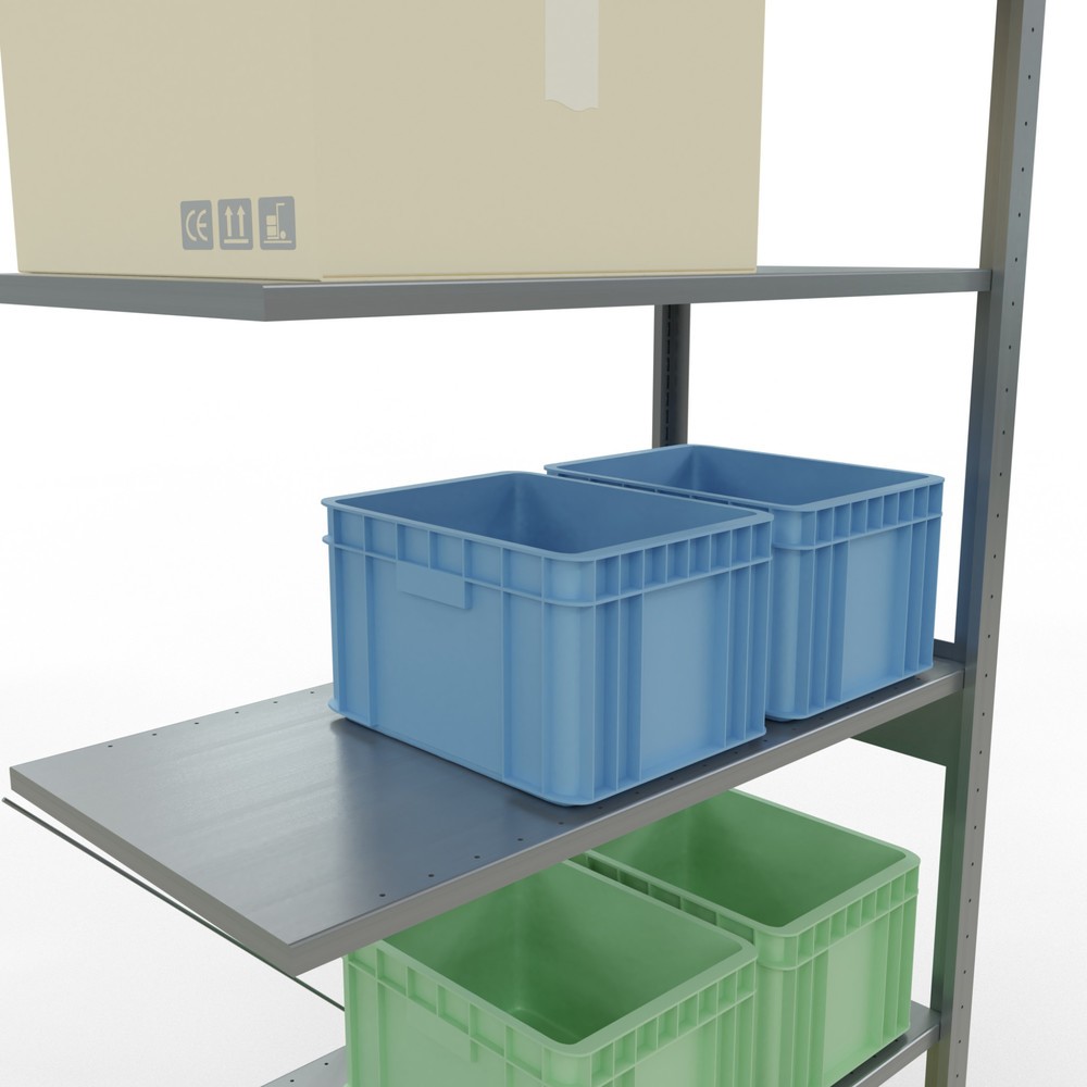 Produktabbildung Nr. 4: SCHULTE Fachbodenregal Stecksystem, AF, FL 150 kg, verzinkt, HxBxT 2.500 x 1.000 x 500 mm