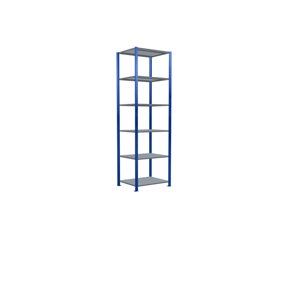 Produktabbildung Nr. 2: SCHULTE Rayonnage à tablettes, bleu gentiane / galvanisé, charge par tablette 150 kg, HxlxP 2 500 x 810 x 636 mm
