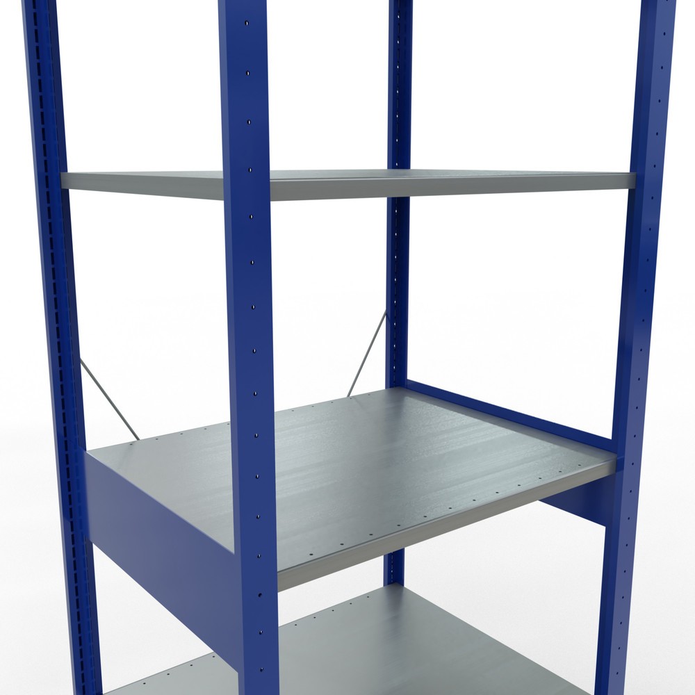 Produktabbildung Nr. 5: SCHULTE Rayonnage à tablettes, bleu gentiane / galvanisé, charge par tablette 150 kg, HxlxP 2 500 x 810 x 636 mm