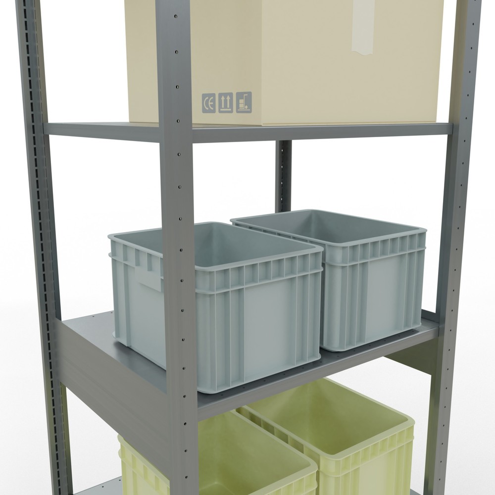Produktabbildung Nr. 3: SCHULTE Rayonnage à tablettes galvanisé, charge par tablette 150 kg, HxlxP 2 500 x 810 x 636 mm