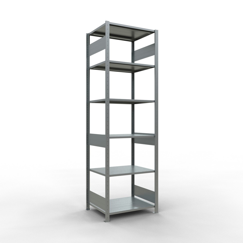 Illustration du produit: SCHULTE Rayonnage à tablettes galvanisé, charge par tablette 150 kg, HxlxP 2 500 x 810 x 636 mm