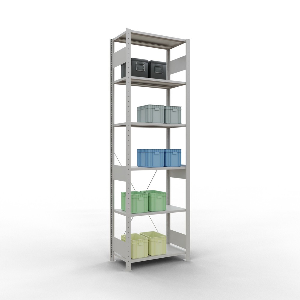 Produktabbildung Nr. 3: SCHULTE Rayonnage à tablettes gris clair, charge par tablette 150 kg, HxlxP 2 500 x 810 x 436 mm