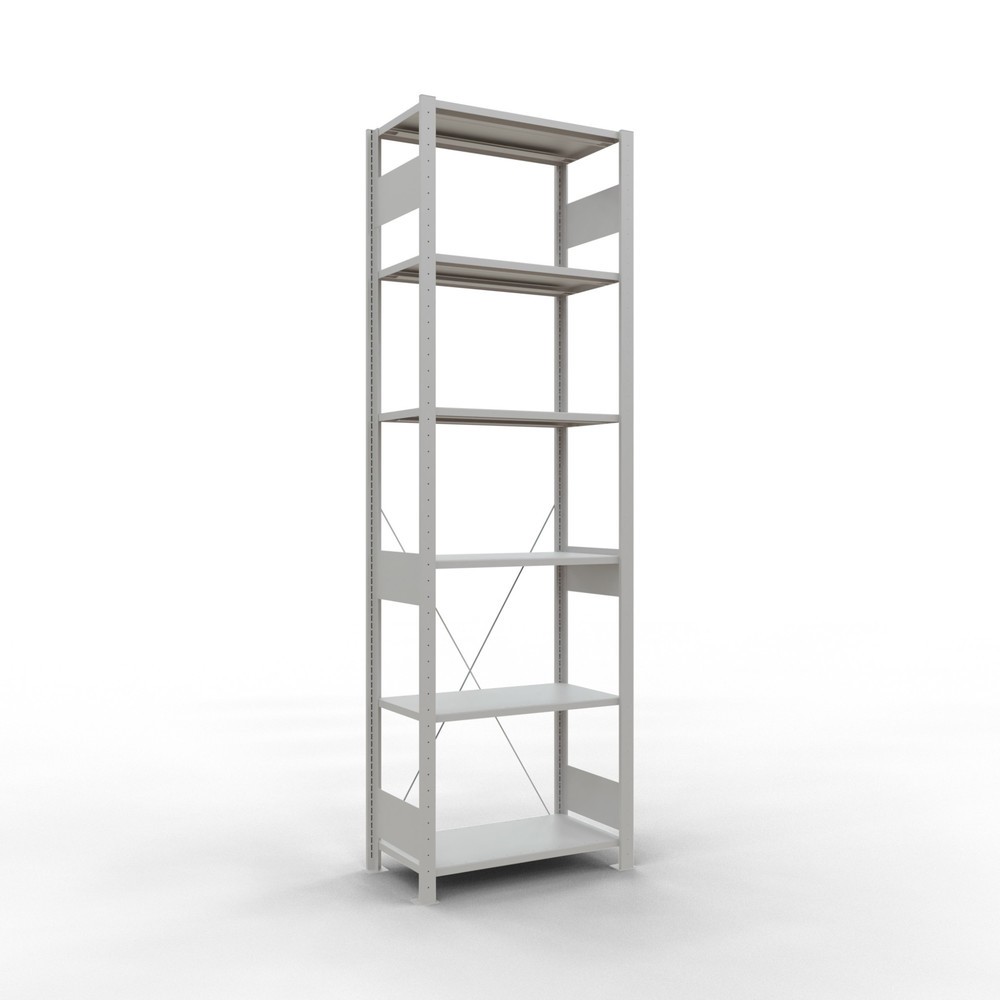 Produktabbildung Nr. 1: SCHULTE Rayonnage à tablettes gris clair, charge par tablette 150 kg, HxlxP 2 500 x 810 x 436 mm