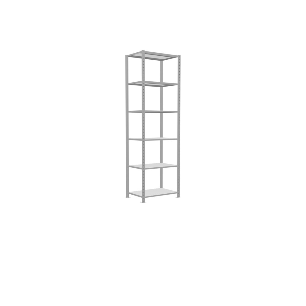 Produktabbildung Nr. 2: SCHULTE Rayonnage à tablettes gris clair, charge par tablette 150 kg, HxlxP 2 500 x 810 x 536 mm