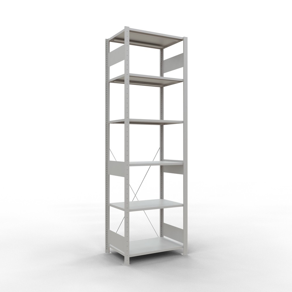 Produktabbildung Nr. 1: SCHULTE Rayonnage à tablettes gris clair, charge par tablette 150 kg, HxlxP 2 500 x 810 x 536 mm