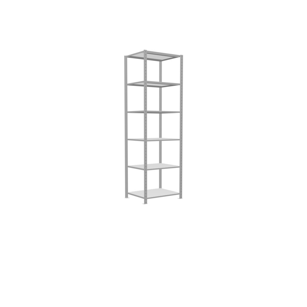 Produktabbildung Nr. 2: SCHULTE Rayonnage à tablettes gris clair, charge par tablette 150 kg, HxlxP 2 500 x 810 x 636 mm