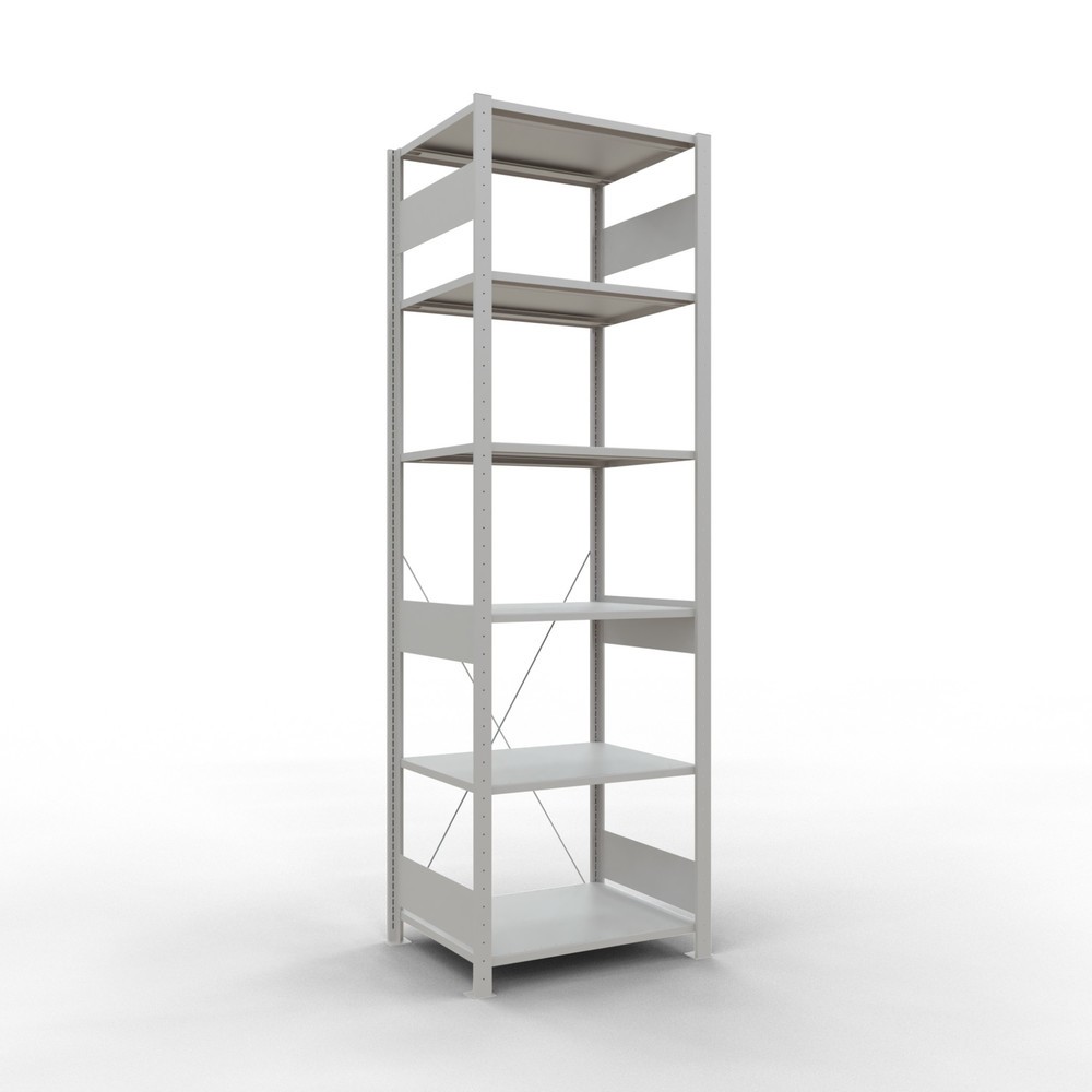 Illustration du produit: SCHULTE Rayonnage à tablettes gris clair, charge par tablette 150 kg, HxlxP 2 500 x 810 x 636 mm