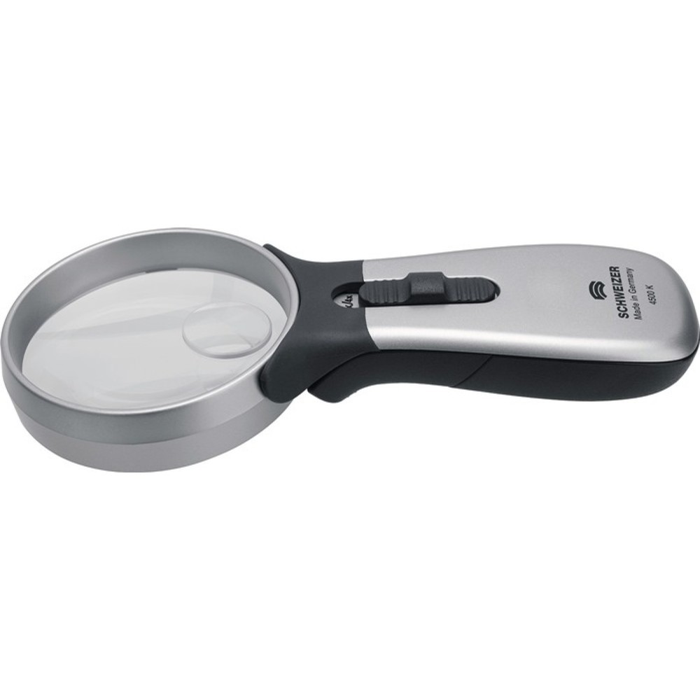 Illustration du produit: SCHWEIZER Handleuchtlupe Tech-Line CLASSIC, LED, Vergrößerung 15x, Linsen-Ø 16,3 mm