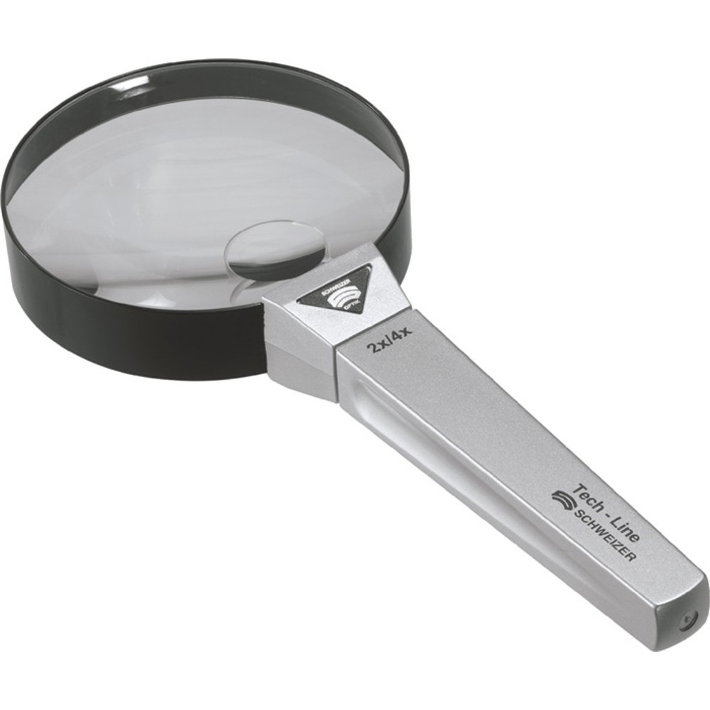 Produktabbildung Nr. 2: SCHWEIZER Handlupe Tech-Line Vergr. 2x/4x Linsen-D.90/20mm