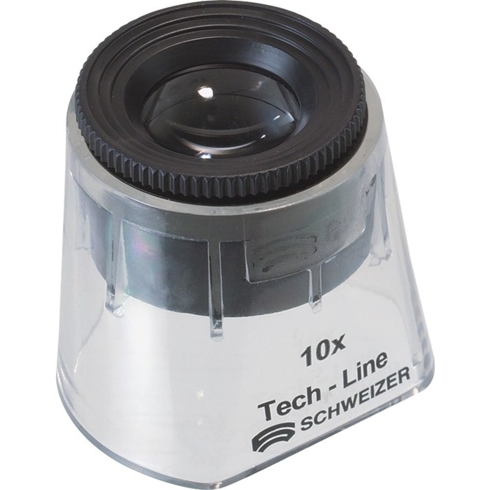 Illustration du produit: SCHWEIZER Standlupe Tech-Line, Fix, Vergrößerung 10x, Linsen-Ø 30 mm