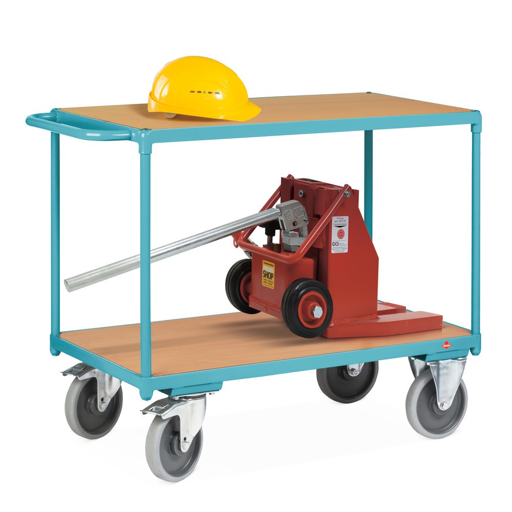 Produktabbildung Nr. 4: Schwerer Tischwagen Ameise®, 2 Etagen à 1.000 x 600 mm, mit Zentralbremse
