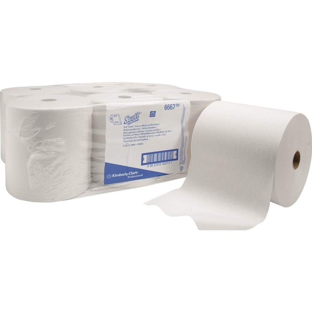 Illustration du produit: SCOTT Rollenhandtuch SCOTT® 6667 1-lagig weiß