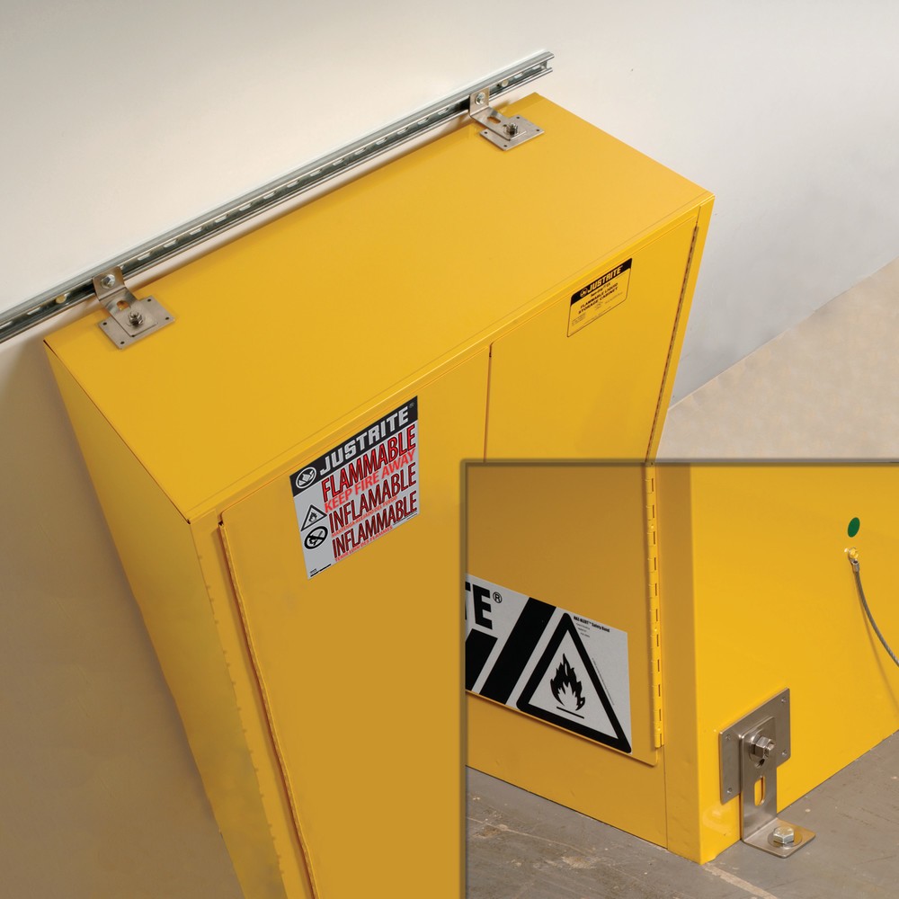 Produktabbildung Nr. 6: Seismisches Halterungs-Set für Justrite® Sicherheitsschränke