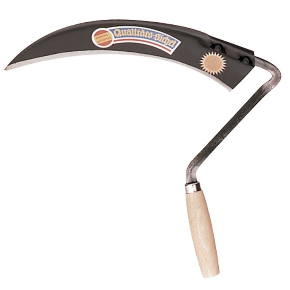 Produktabbildung: Sensensichel L.340mm halbgeschmiedet,m. Schneidenschutz geschliffen