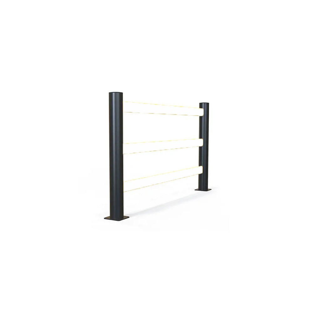 Illustration du produit: A-SAFE Poteau d’extrémité / d’angle à 90° pour rambarde de protection contre les chocs eFlex en MEMAPLEX®, pour l’intérieur et l’extérieur, Hxl, HxP 1 181 x 180 mm
