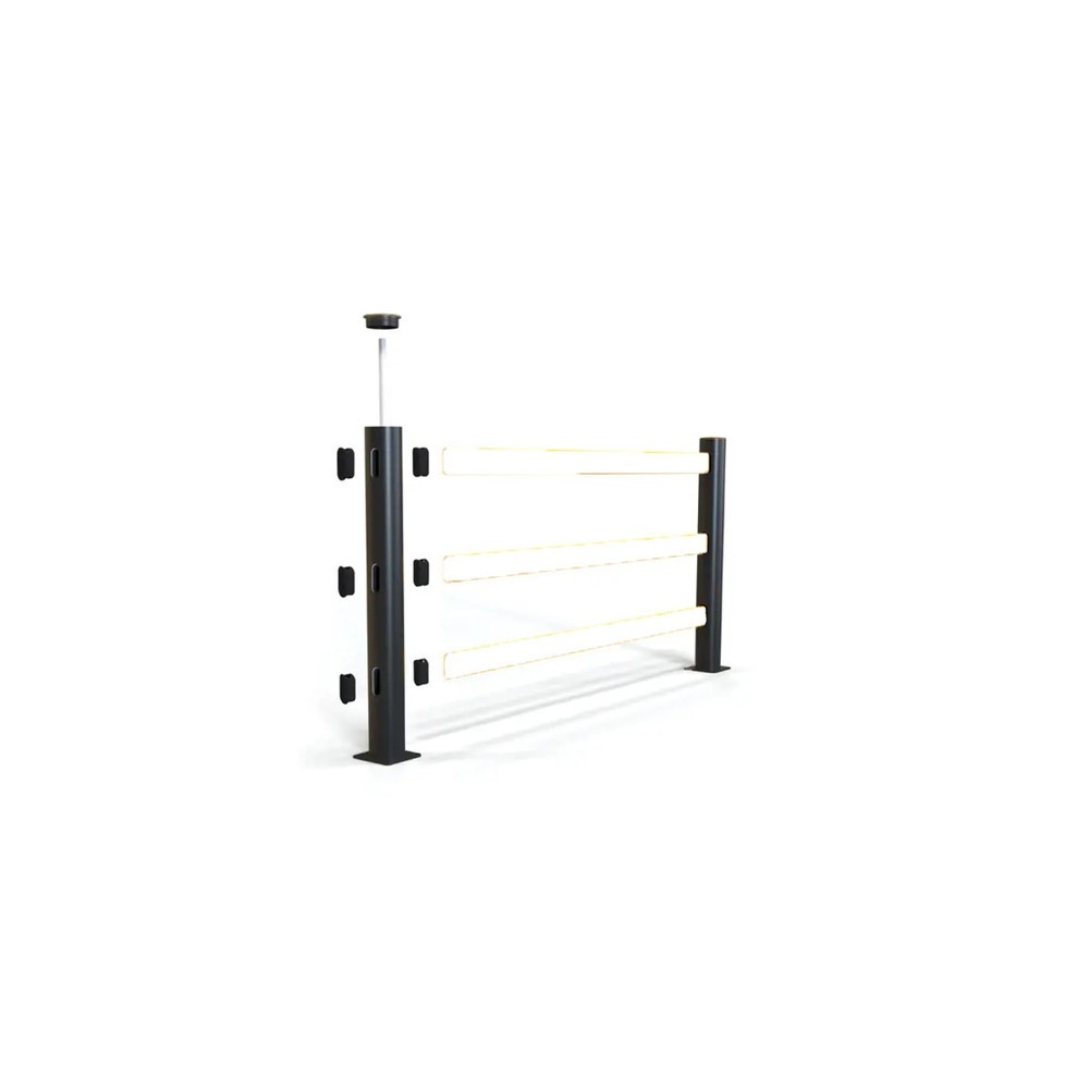 Illustration du produit: A-SAFE Poteau central pour rambarde de protection contre les chocs eFlex en MEMAPLEX®, pour l’intérieur et l’extérieur, Hxl, HxP 1 181 x 180 mm