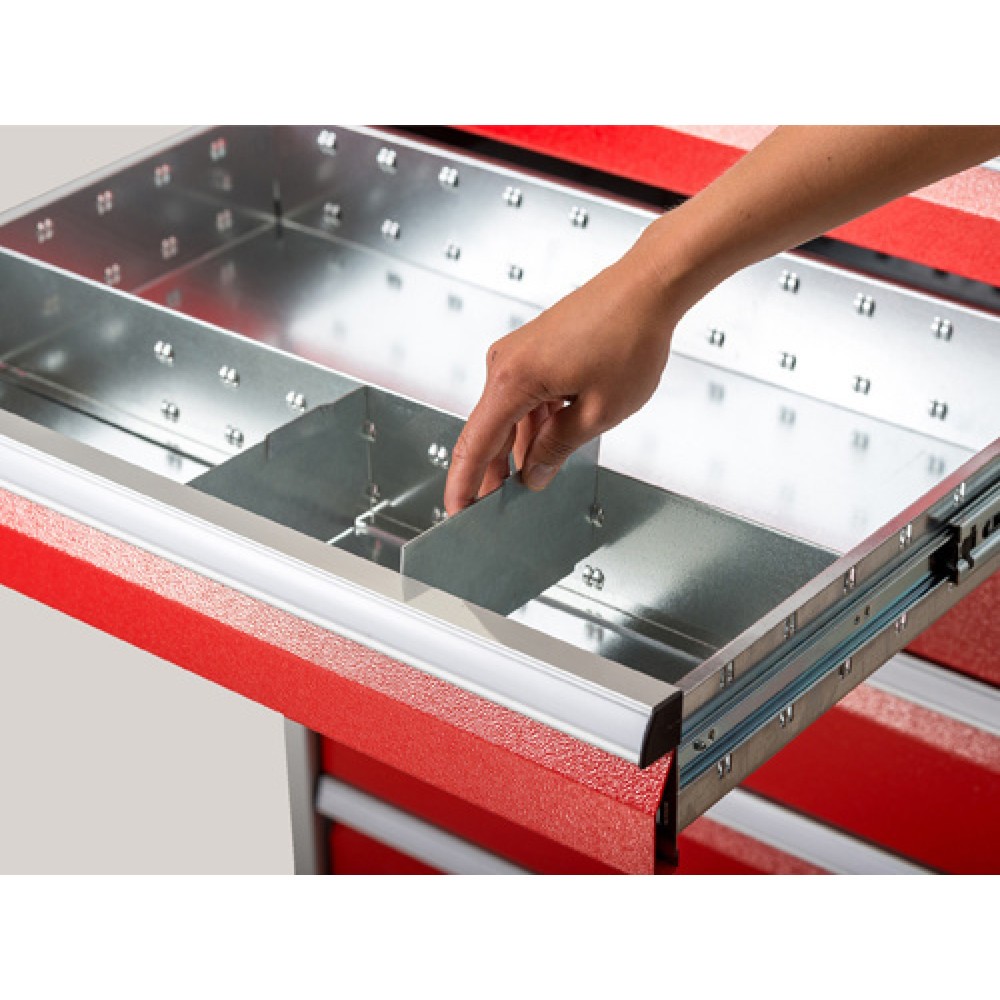 Produktabbildung Nr. 2: Paroi de séparation pour servante d'atelier Bedrunka+Hirth, pour une hauteur de façade de 100 mm