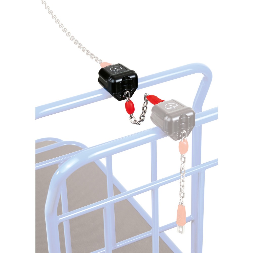 Illustration du produit: Serrure de consigne pour chariot Cash-'n'-Carry fetra®, convient pour pièces de 1 €