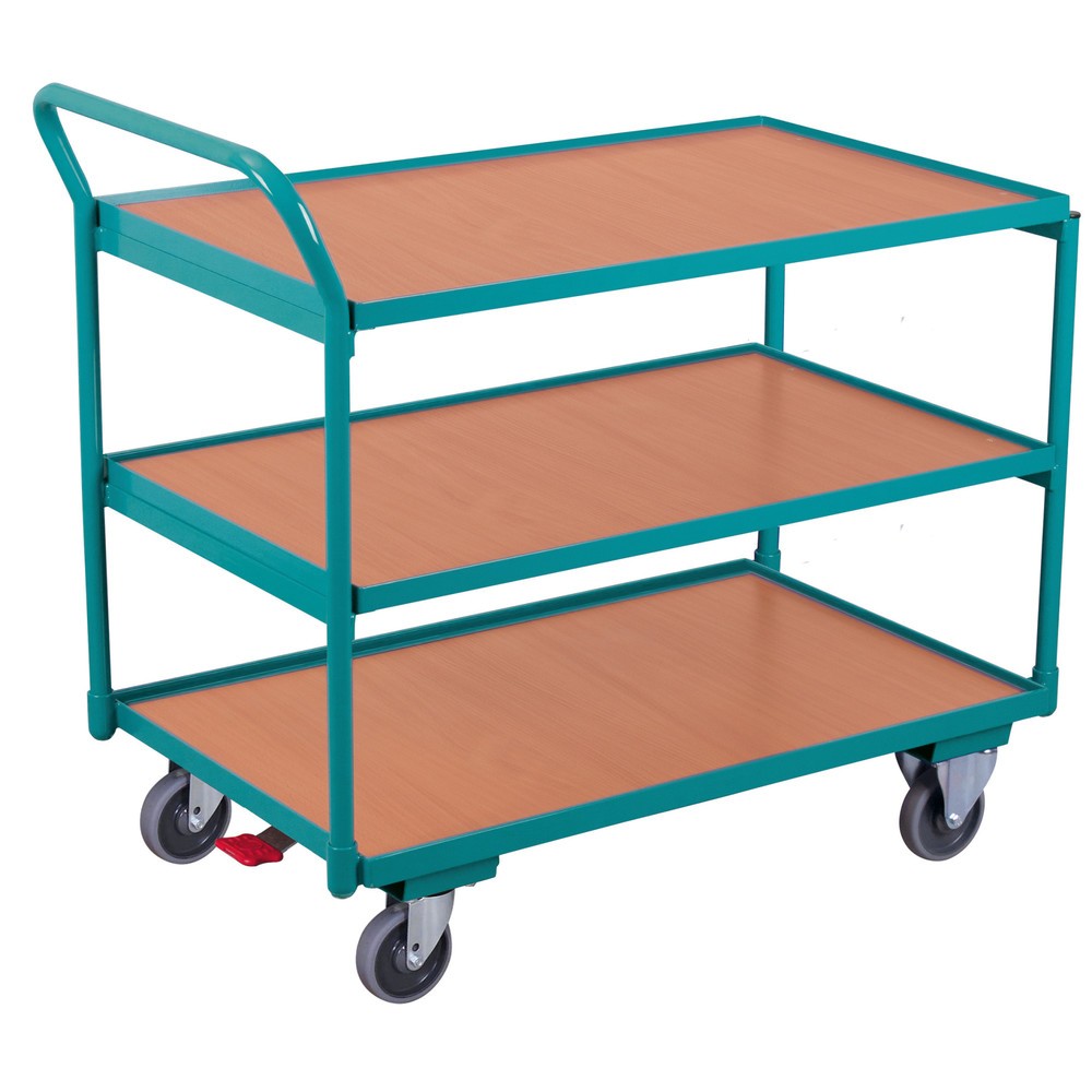 Produktabbildung Nr. 1: Servante Ameise®, arceau haut, 3 plateaux de 1 000 x 600 mm