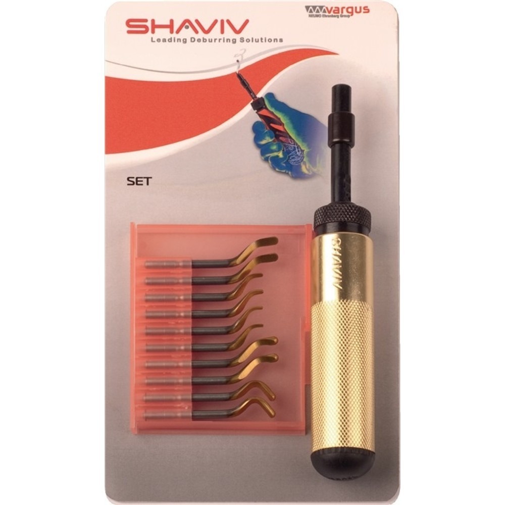 Illustration du produit: Jeu d'ébavureurs Golden Flex Set E 7 pièces SHAVIV