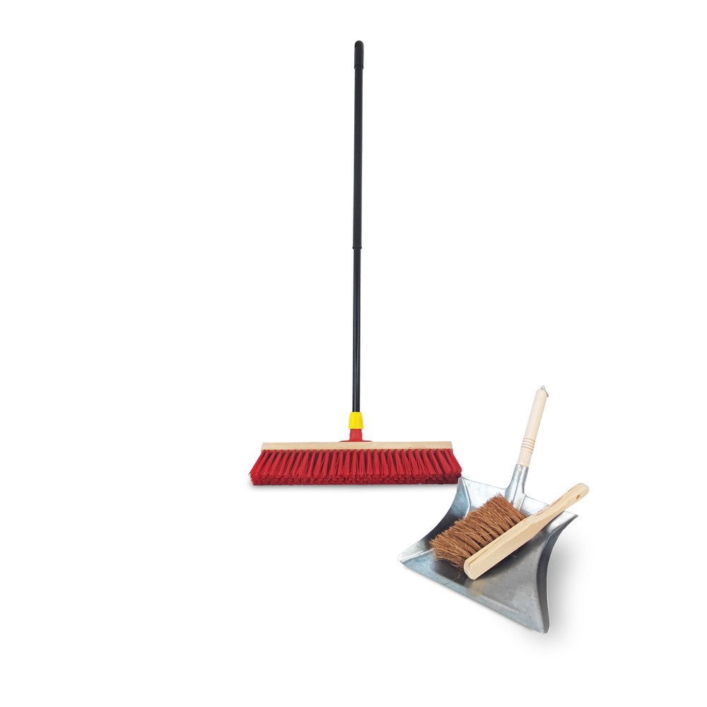 Illustration du produit: Steinbock® Lot de balais de rue, y compris balai, pelle à poussière et balayette