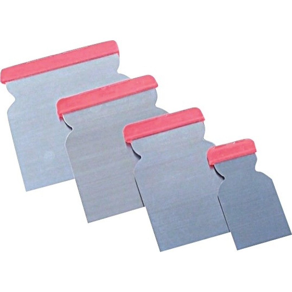 Illustration du produit: Jeu de spatules japonaises 4 pièces acier 1 spatule de chaque 50/80/100/120 mm d
